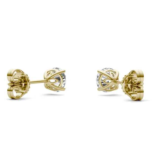 Round Brilliant Signature Basket Stud