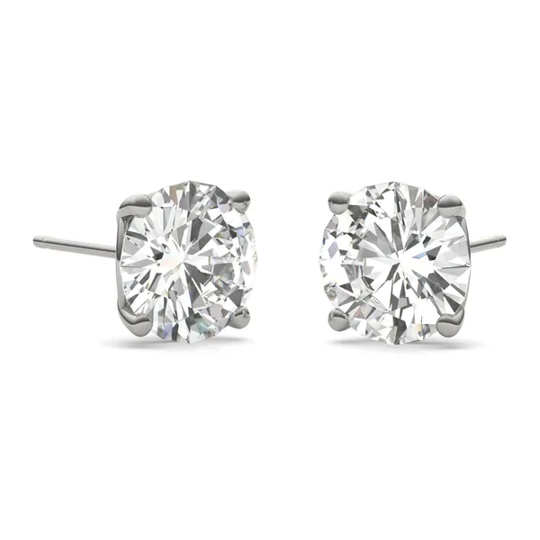 Round Hearts & Arrows Signature Basket Stud