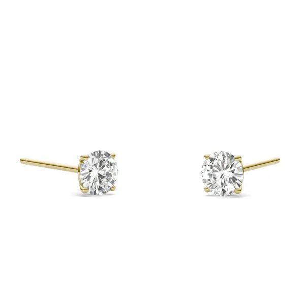 Round Hearts & Arrows Signature Martini Stud