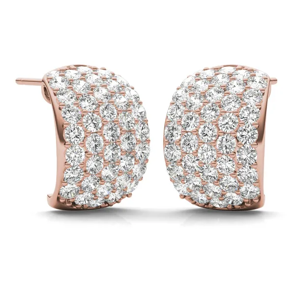 Domed Illusion Hoop Earrings