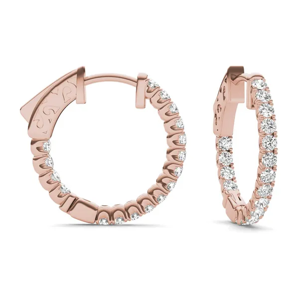 Inside Out Hoop Earrings (5/8 ct. tw.)