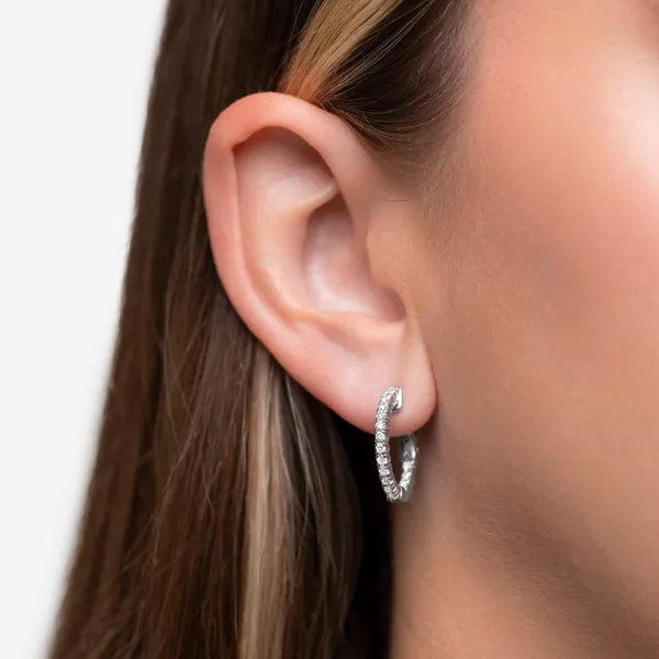 Inside out diamond hoop earrings sale shop