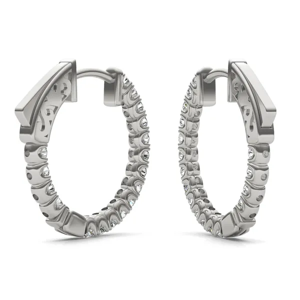 Inside Out Hoop Earrings (5/8 ct. tw.)