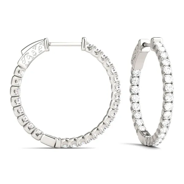 Inside Out Hoop Earrings (1 ct. tw. DEW)