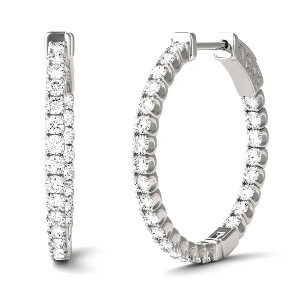 Inside Out Hoop Earrings (1 ct. tw. DEW)