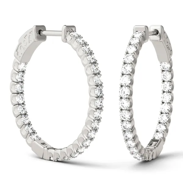 Inside Out Hoop Earrings (1 ct. tw. DEW)