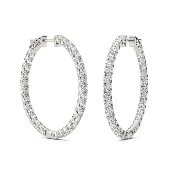 Inside Out Hoop Earrings (3 3/4 ct. tw. DEW)