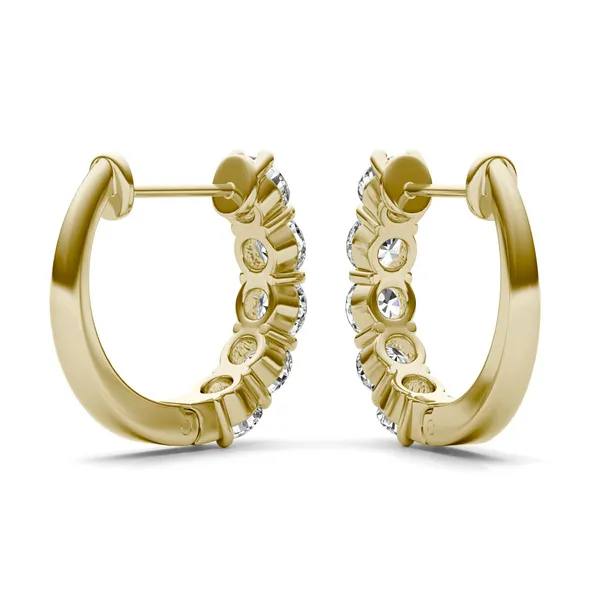 Five-Stone Mini Hoop Earrings