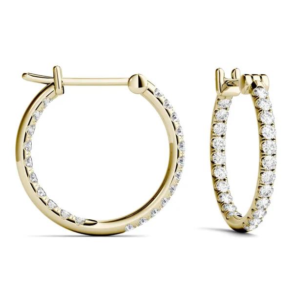 Inside Out French Set Hoop Earrings