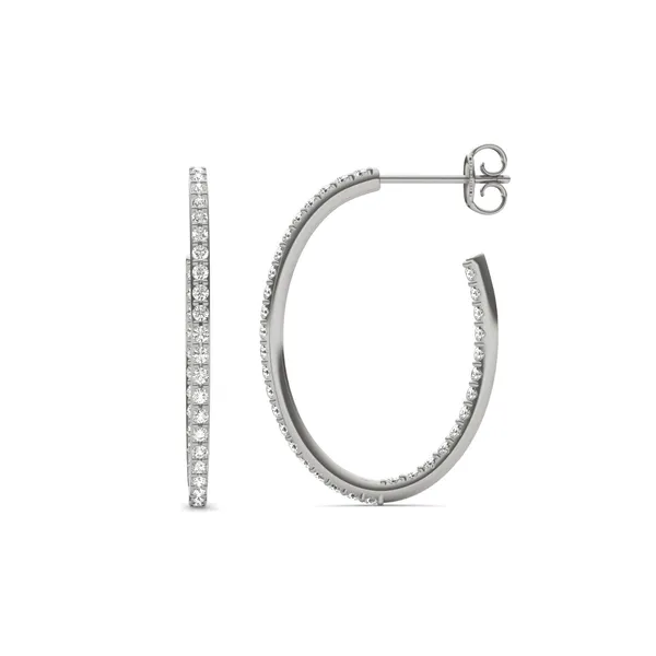 Airy Oval Hoop Earrings (5/8 ct. tw.)