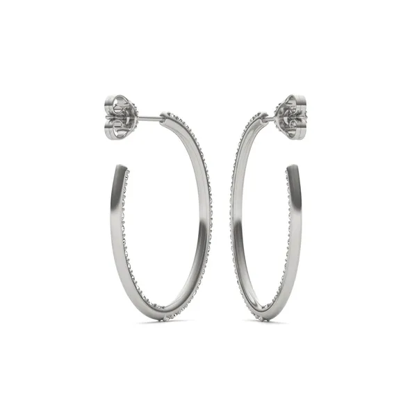 Airy Oval Hoop Earrings (5/8 ct. tw.)