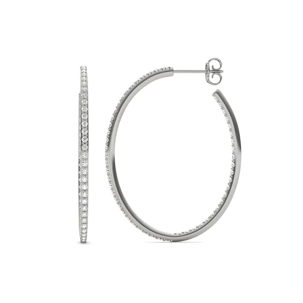 Airy Oval Hoop Earrings (1 1/2 ct. tw.)