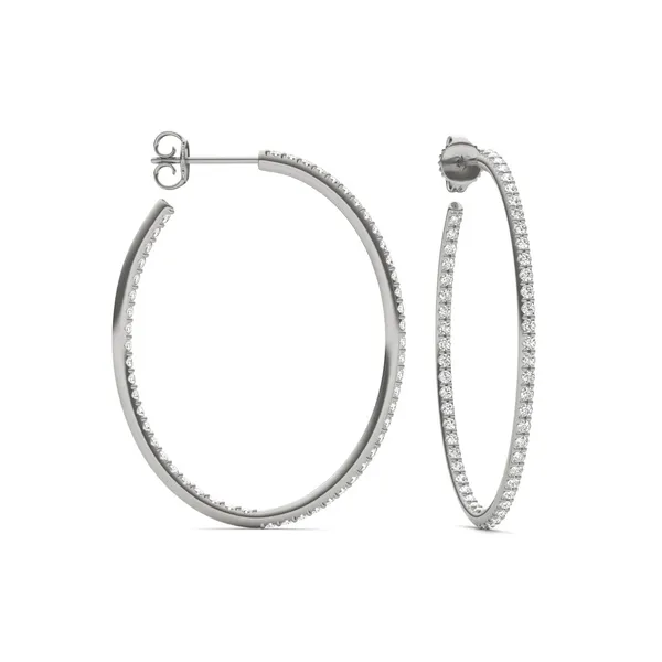 Airy Oval Hoop Earrings (1 1/2 ct. tw.)