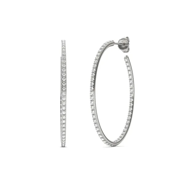Airy Oval Hoop Earrings (1 1/2 ct. tw.)