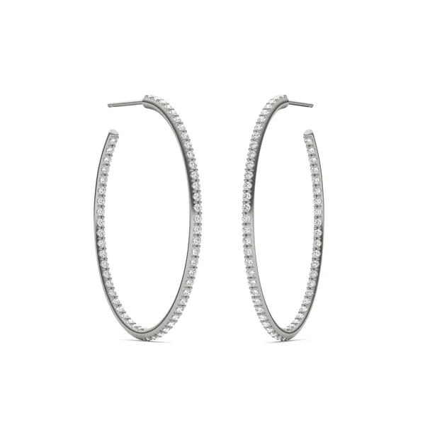 Airy Oval Hoop Earrings (1 1/2 ct. tw.)