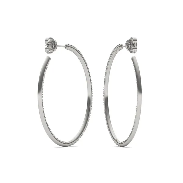 Airy Oval Hoop Earrings (1 1/2 ct. tw.)
