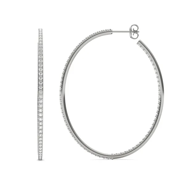 Airy Oval Hoop Earrings (1 7/8 ct. tw.)