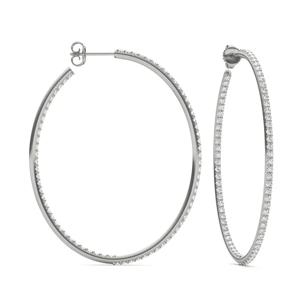 Airy Oval Hoop Earrings (1 7/8 ct. tw.)