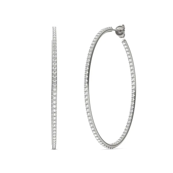 Airy Oval Hoop Earrings (1 7/8 ct. tw.)