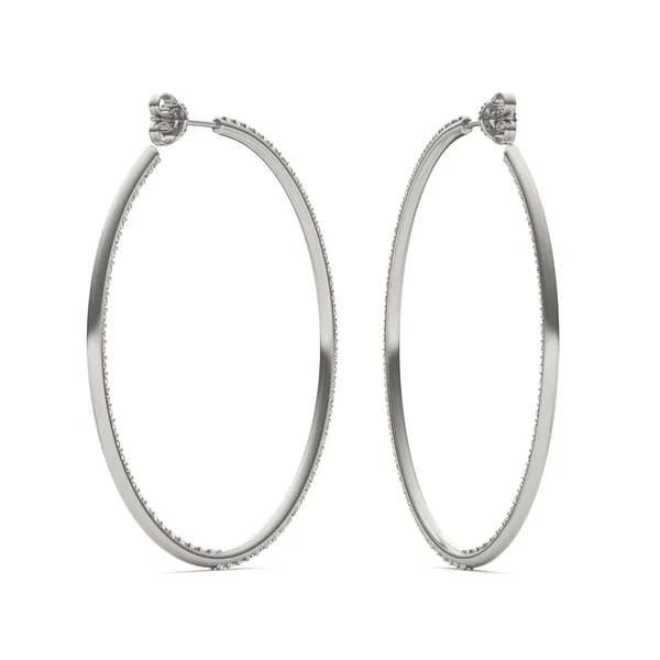 Airy Oval Hoop Earrings (1 7/8 ct. tw.)
