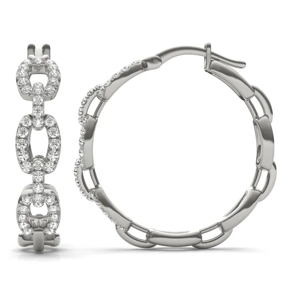 Chain Link Hoop Earrings