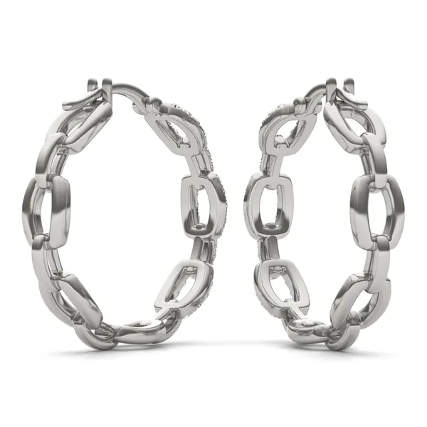 Chain Link Hoop Earrings