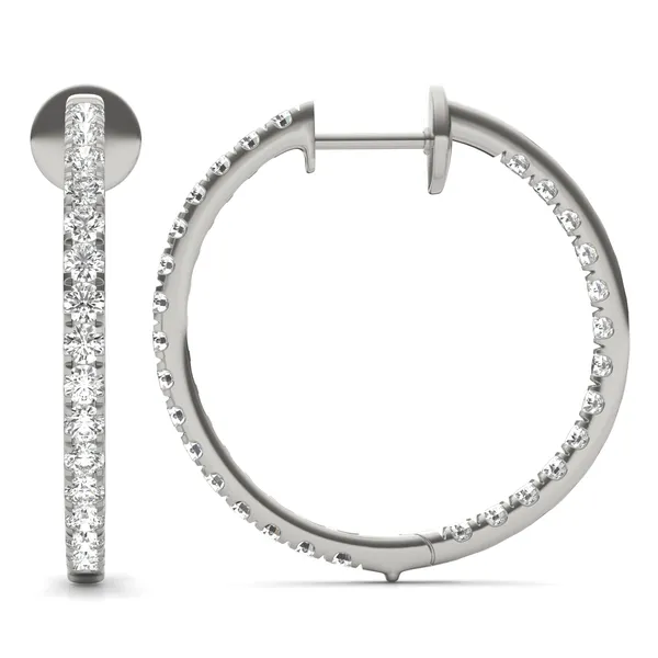 Tennis Hoop Earrings