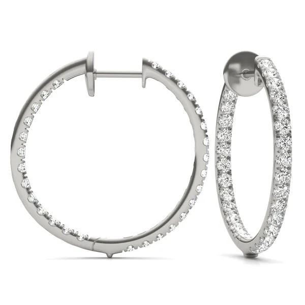 Tennis Hoop Earrings