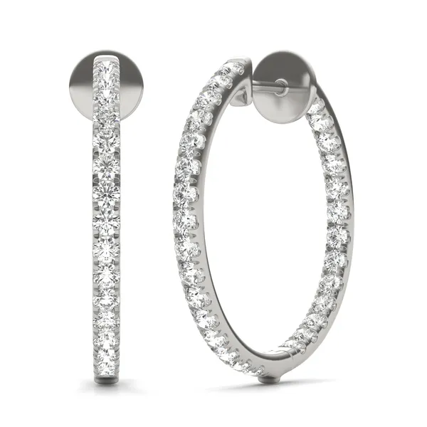 Tennis Hoop Earrings