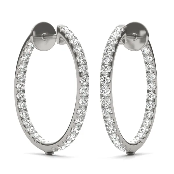 Tennis Hoop Earrings
