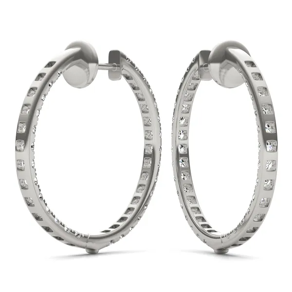 Tennis Hoop Earrings