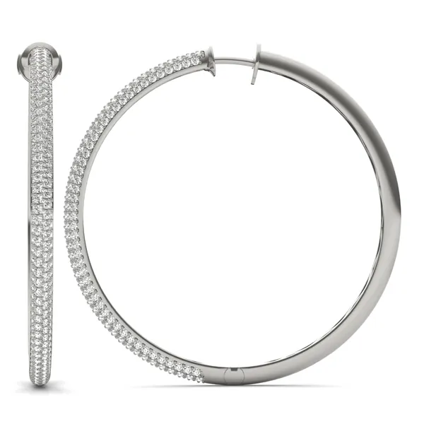 Supreme Pavé Hoop Earrings