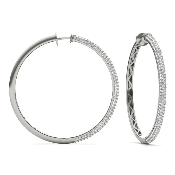 Supreme Pavé Hoop Earrings