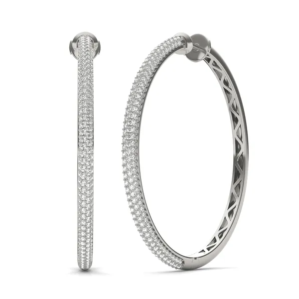 Supreme Pavé Hoop Earrings