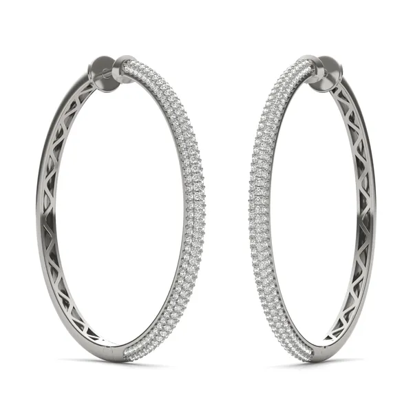 Supreme Pavé Hoop Earrings