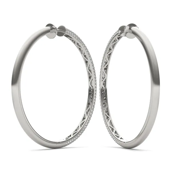 Supreme Pavé Hoop Earrings