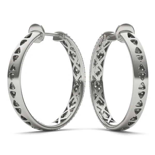 Stardust Three Row Hoop Earrings