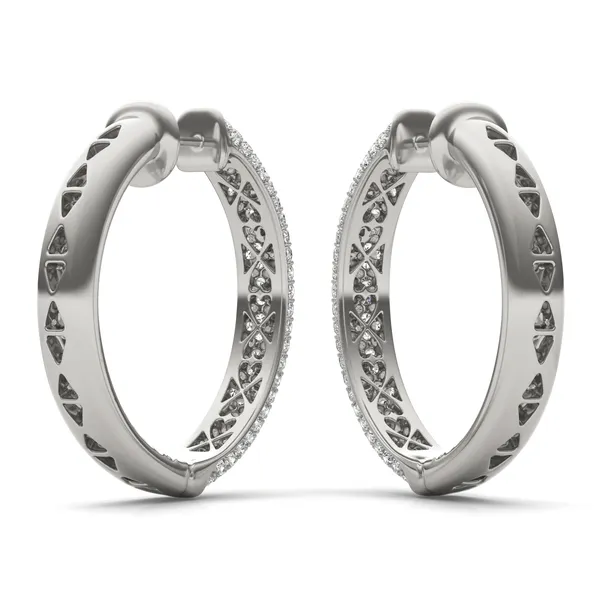 Pavé Tube Hoop Earrings (4 ct. tw.)