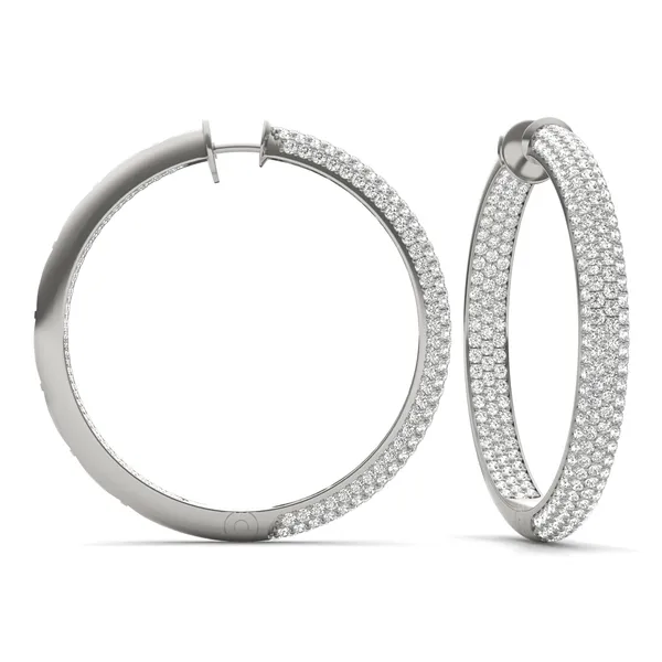 Pavé Tube Hoop Earrings (5 1/5 ct. tw.)