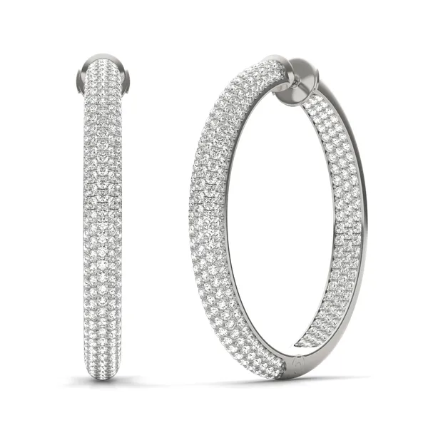 Pavé Tube Hoop Earrings (5 1/5 ct. tw.)