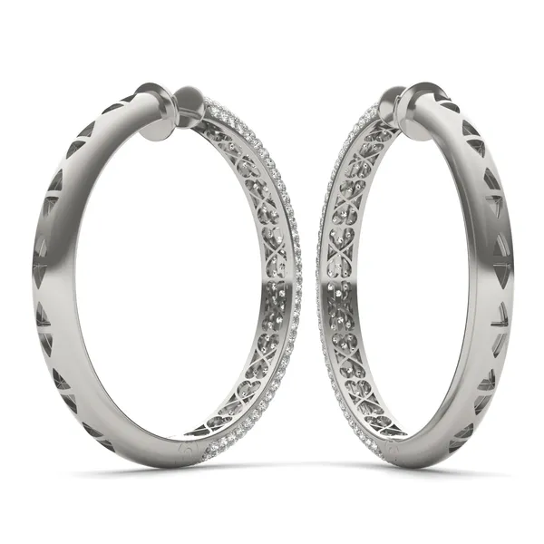Pavé Tube Hoop Earrings (5 1/5 ct. tw.)