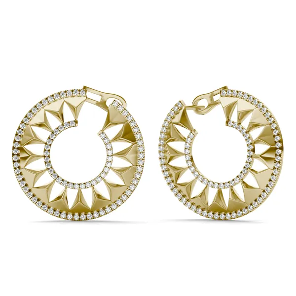 Duo Ouro Hoop Earrings