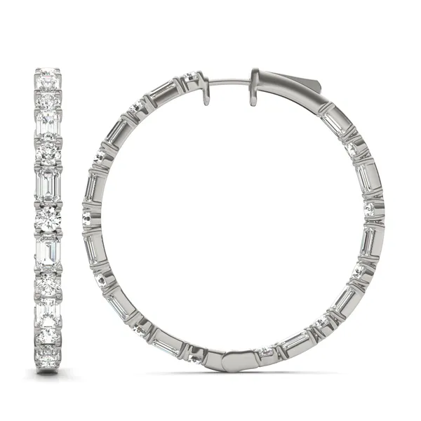 Couture Side By Side Hoop Earrings