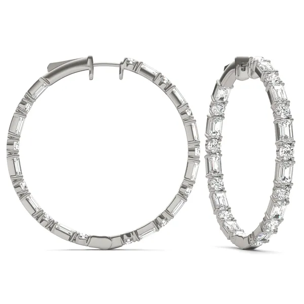 Couture Side By Side Hoop Earrings