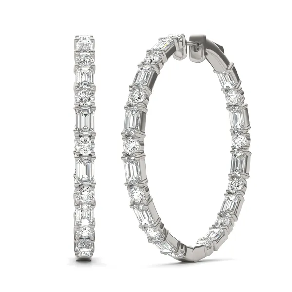 Couture Side By Side Hoop Earrings