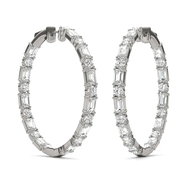 Couture Side By Side Hoop Earrings