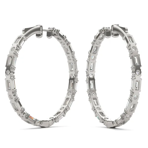 Couture Side By Side Hoop Earrings