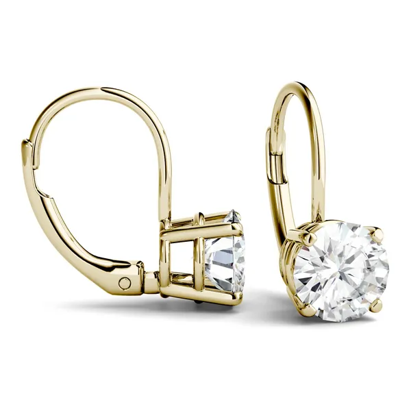 Round Brilliant Zoe Drop Earrings