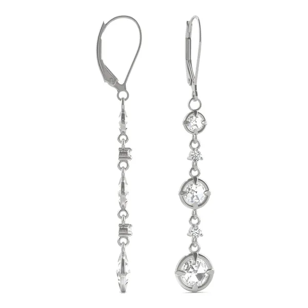 Triple Tier Drop Earrings