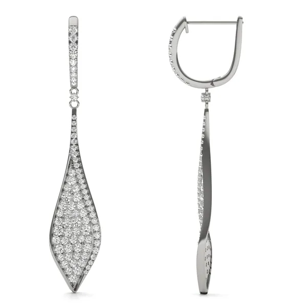 Deco Pavé Drop Earrings